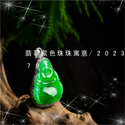 翡翠紫色珠珠寓意/2023032905793