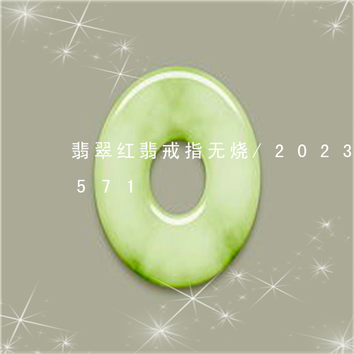 翡翠红翡戒指无烧/2023032851571