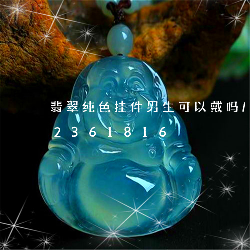 翡翠纯色挂件男生可以戴吗/2023072361816