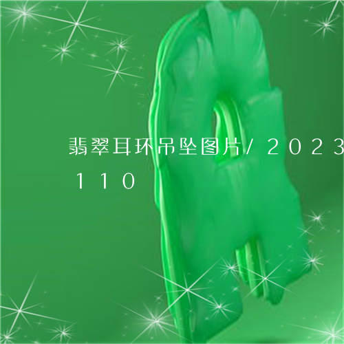 翡翠耳环吊坠图片/2023032832110