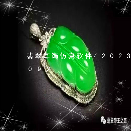 翡翠耳饰仿真软件/2023040950092