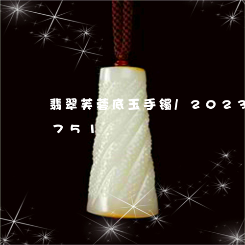 翡翠芙蓉底玉手镯/2023032810751