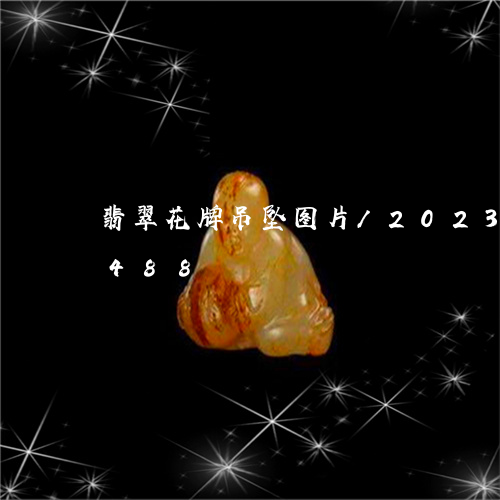 翡翠花牌吊坠图片/2023032856488