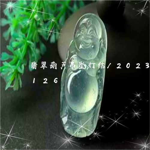 翡翠葫芦吊坠打结/2023032969126