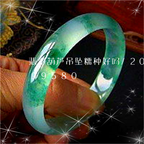 翡翠葫芦吊坠糯种好吗/2023112499580