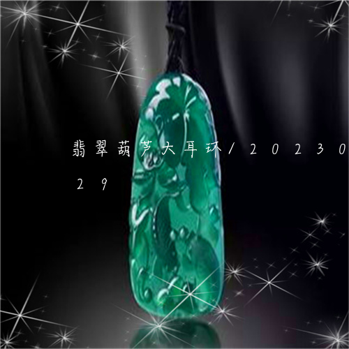 翡翠葫芦大耳环/2023073102629