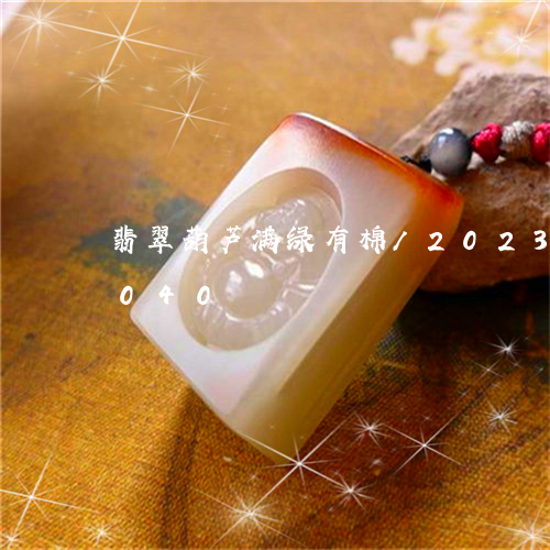 翡翠葫芦满绿有棉/2023032996040