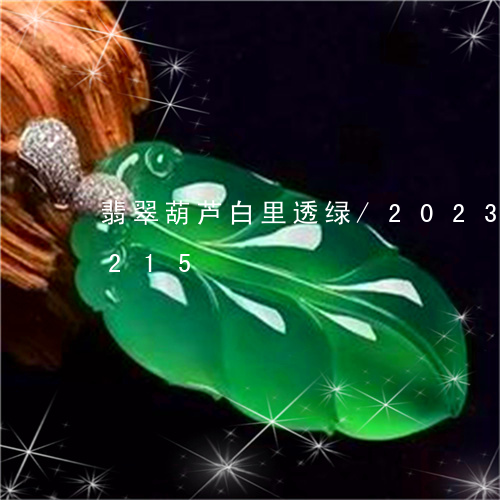 翡翠葫芦白里透绿/2023032997215