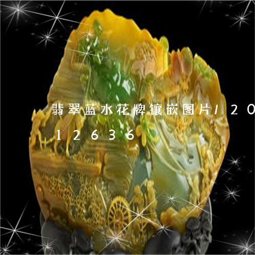 翡翠蓝水花牌镶嵌图片/2023092912636