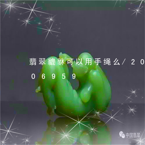 翡翠貔貅可以用手绳么/2023120606959