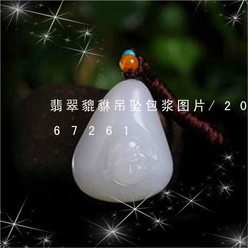 翡翠貔貅吊坠包浆图片/2023092967261