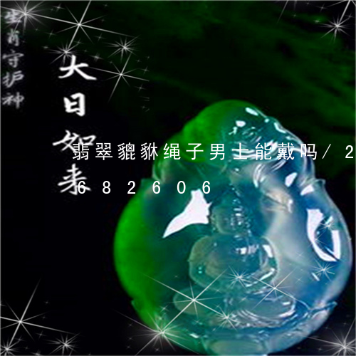 翡翠貔貅绳子男士能戴吗/2023111682606