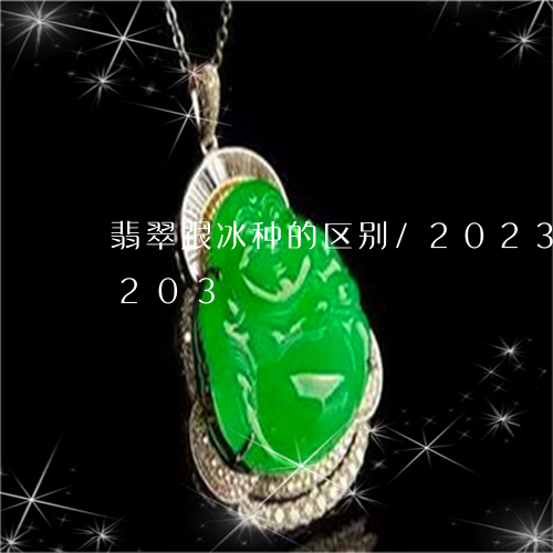 翡翠跟冰种的区别/2023032905203