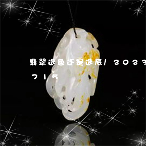 翡翠选色还是选底/2023032889715