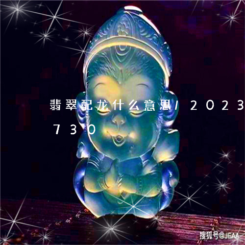 翡翠配龙什么意思/2023032928730