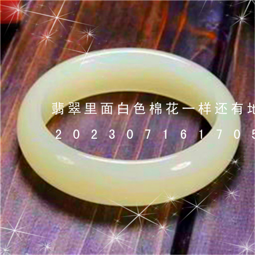 翡翠里面白色棉花一样还有地方玻璃一样/2023071617050