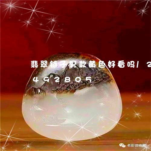 翡翠链子男款黄色好看吗/2023112492805