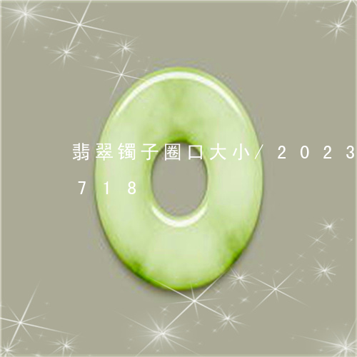 翡翠镯子圈口大小/2023032805718