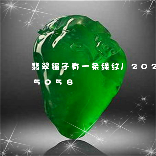 翡翠镯子有一条绿纹/2023102595058