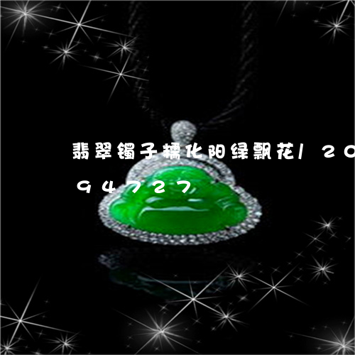 翡翠镯子糯化阳绿飘花/2023092794727