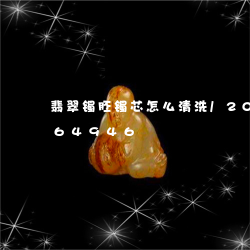 翡翠镯胚镯芯怎么清洗/2023120764946