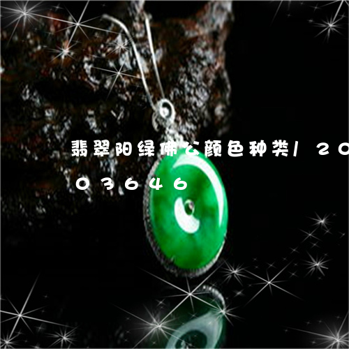 翡翠阳绿佛公颜色种类/2023120703646