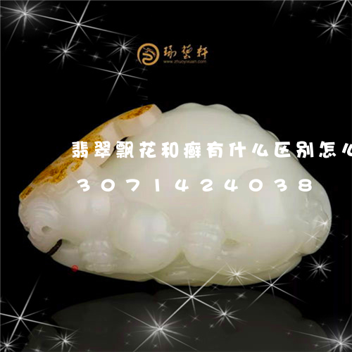 翡翠飘花和癣有什么区别怎么区分/2023071424038