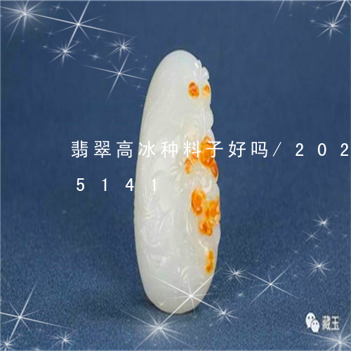 翡翠高冰种料子好吗/2023120415141