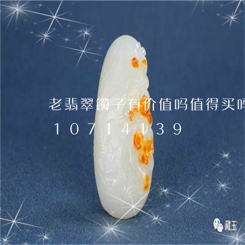 老翡翠镯子有价值吗值得买吗/2023110714139