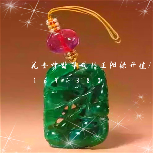 花青种翡翠戒指正阳绿升值/2023031697380