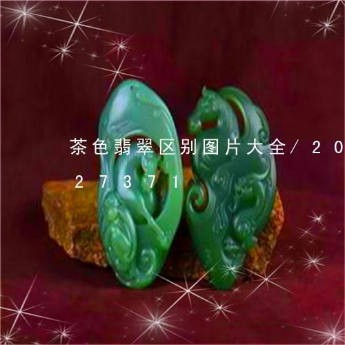 茶色翡翠区别图片大全/2023112327371