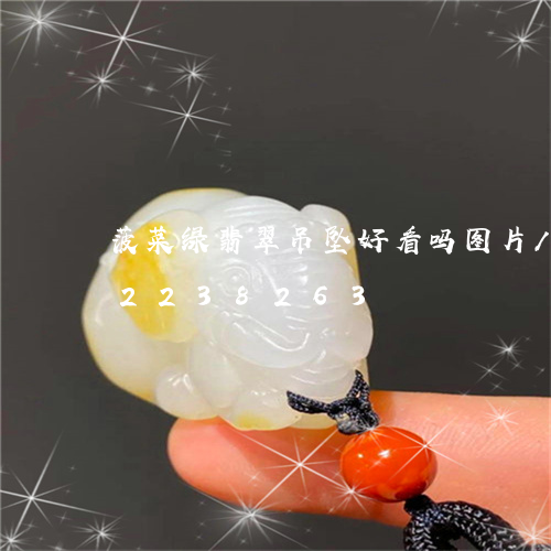 菠菜绿翡翠吊坠好看吗图片/2023072238263