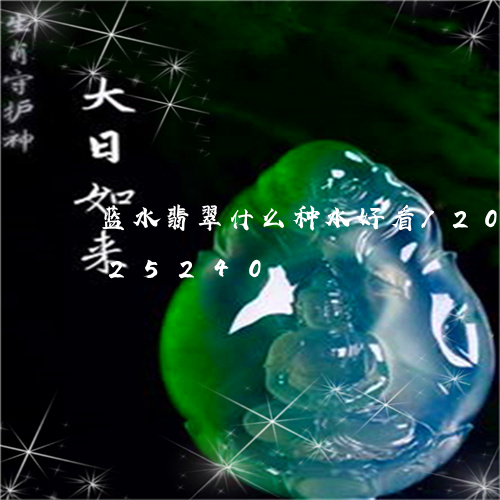 蓝水翡翠什么种水好看/2023112425240