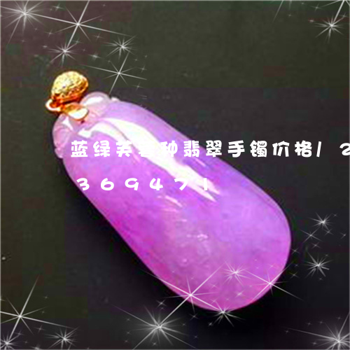 蓝绿芙蓉种翡翠手镯价格/2023072369471