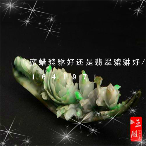 蜜蜡貔貅好还是翡翠貔貅好/2023031641971