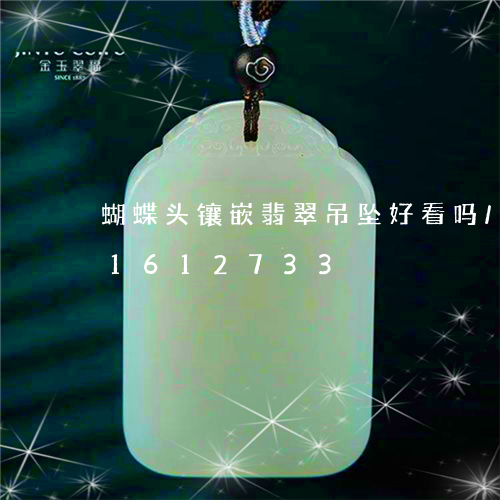 蝴蝶头镶嵌翡翠吊坠好看吗/2023031612733