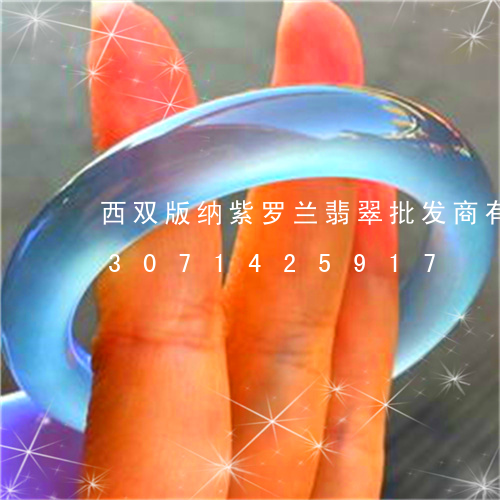 西双版纳紫罗兰翡翠批发商有哪些/2023071425917