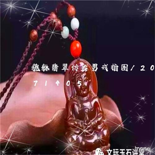 貔貅翡翠仿古男戒指图/2023112471405