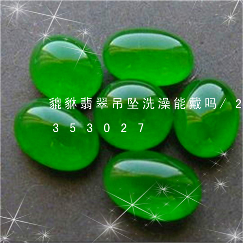 貔貅翡翠吊坠洗澡能戴吗/2023072353027