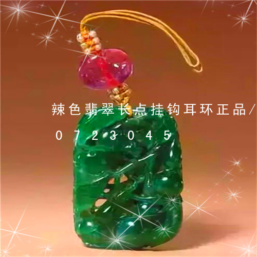 辣色翡翠长点挂钩耳环正品/2023110723045