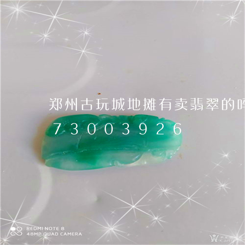 郑州古玩城地摊有卖翡翠的吗/2023073003926