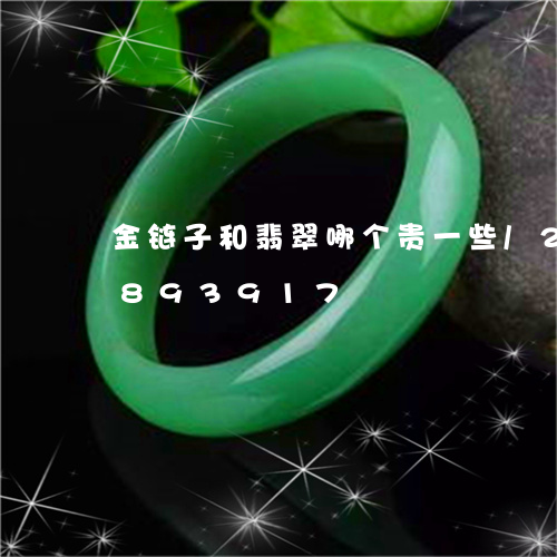 金链子和翡翠哪个贵一些/2023111893917