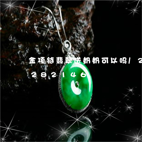 金项链翡翠送奶奶可以吗/2023110282146