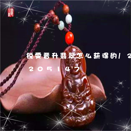 锐雯晋升翡翠怎么获得的/2023110205147