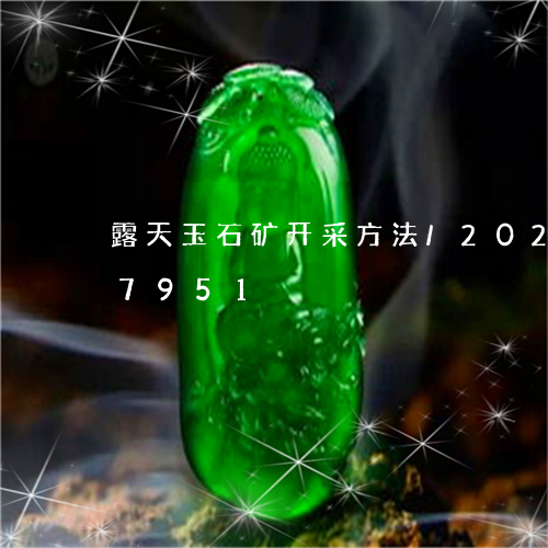 露天玉石矿开采方法/2023042837951