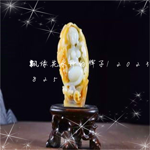 飘绿花冰种的牌子/2023121744825