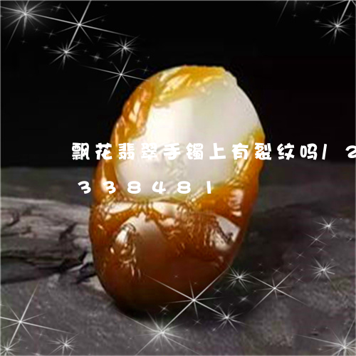 飘花翡翠手镯上有裂纹吗/2023072338481