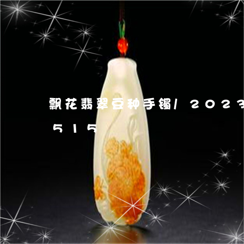 飘花翡翠豆种手镯/2023112481515