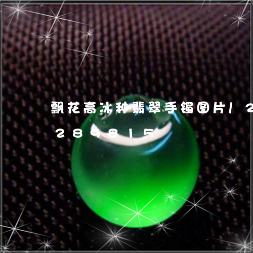 飘花高冰种翡翠手镯图片/2023072289815