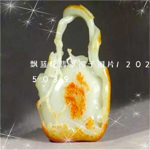 飘蓝花翡翠镯子图片/2023102525039